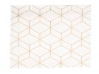 Table cloth Hexagon cotton white