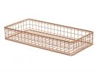 Basket set Wired Raster steel copper plated - 2