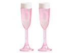 Blowing bubbles Champagne glasses