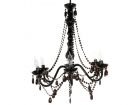 Lamp Chandelier Gypsy black 6 arms, D.60cm