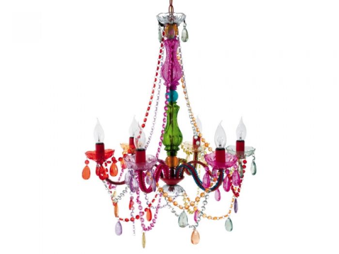 Lamp Chandelier Gypsy multi colour, 6 arms - 1