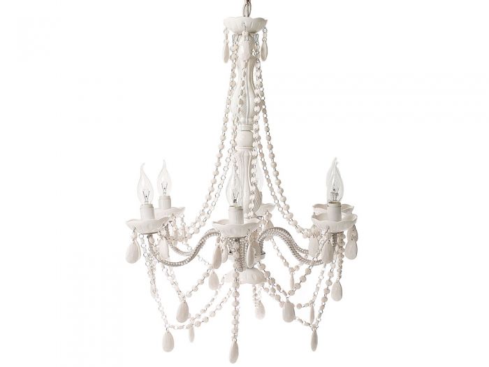 Lamp Chandelier Gypsy white 6 arms - 1