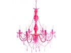 Lamp Chandelier Gypsy pink 6 arms