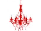Lamp Chandelier Gypsy red 6 arms