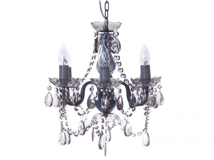 Lamp Chandelier Gypsy small smokey grey, 6 arms - 1