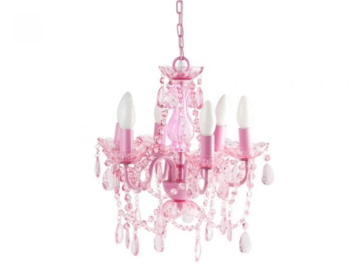 Lamp Chandelier Gypsy small pink, 6 arms - 1