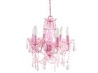 Lamp Chandelier Gypsy small pink, 6 arms