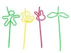 Drinking straw Funny Shape acrylic assorted