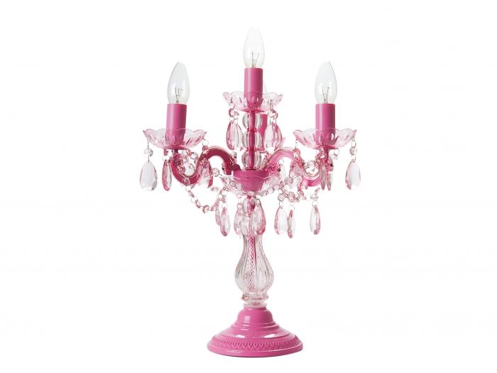 Table Chandelier light pink, 4 arms - 1