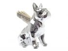 Moneybank Bulldog chrome ceramic - 2