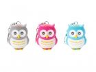Keychain Owl assorted, with light and sound