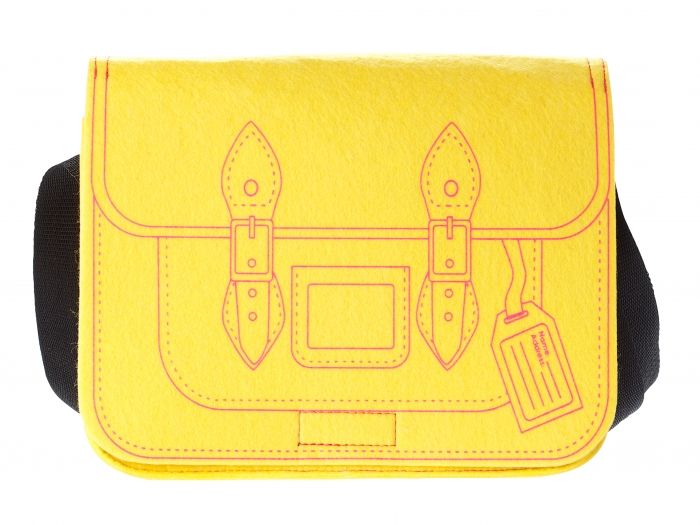 Shoulder bag B2S felt yellow - 1