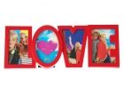Photo frame LOVE Letters red plastic