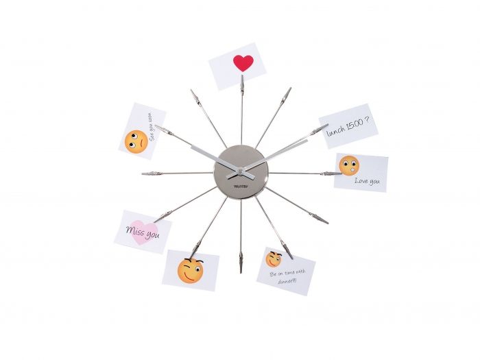 Wall Clock Memo holder alu - 1