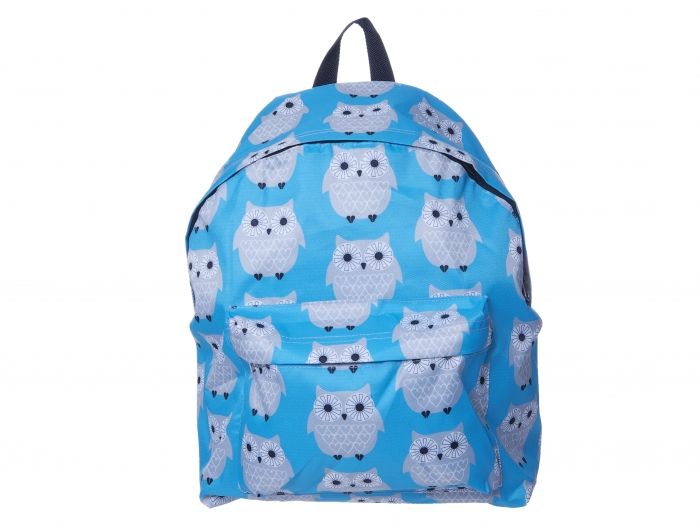 Back pack Owls polyester grey - 1