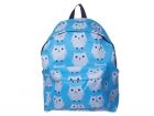 Back pack Owls polyester grey