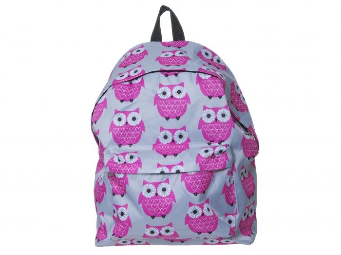 Back pack Owls polyester pink - 1