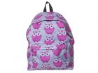 Back pack Owls polyester pink