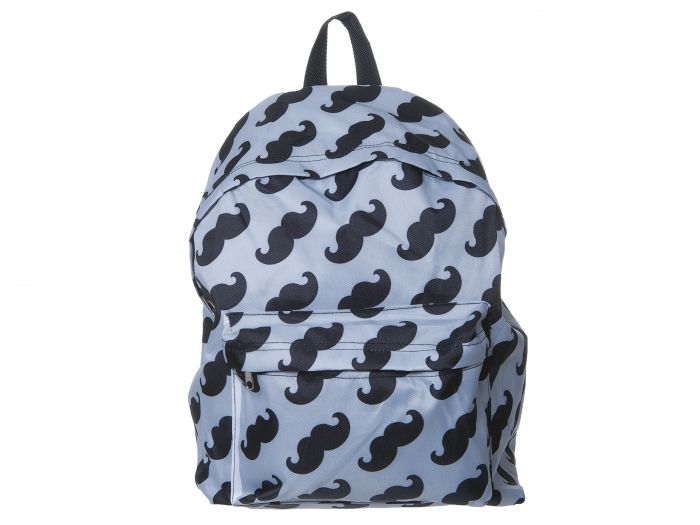 Back pack Mustache polyester grey - 1