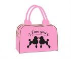 Shoulderbag Poodle love you PU