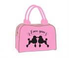 Shoulderbag Poodle love you PU