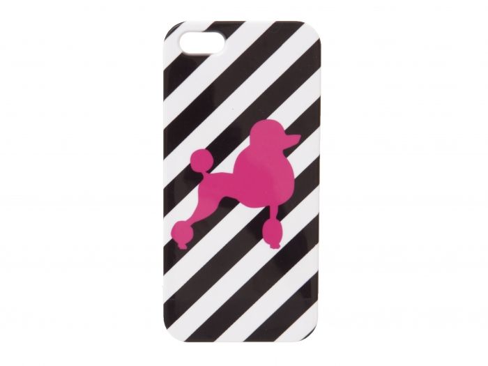 iPhone case Pink Poodle striped - 1