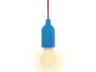 Pendant lamp Pull Light ABS blue w. red wire