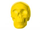 Moneybank Skull neon yellow ceramic