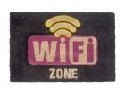 Door mat WIFI Zone w. rubber coating pink