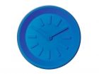 Wall clock Station blue plastic