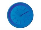 Wall clock Station blue plastic