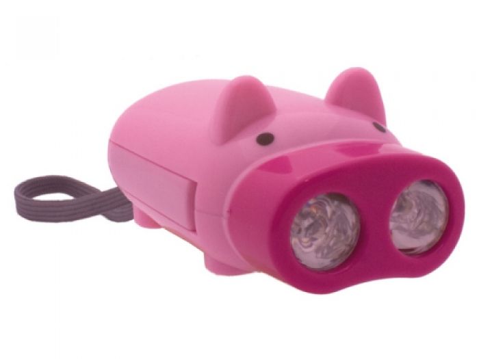 Torch Pig plastic pink, 10,5 x 5 x 4,5cm - 1