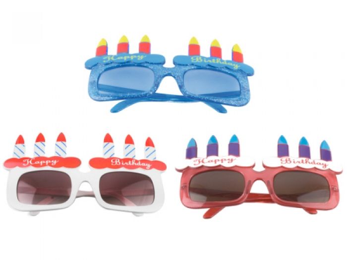 Glasses Happy Birthday assorted - 1