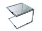 Table U shape clear chrome large, BOX32 Design