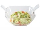 Salad bowl w. salad server clear