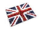 Glazen werkbladbeschermer/pannenonderzetter rechthoekig Britse vlag Print