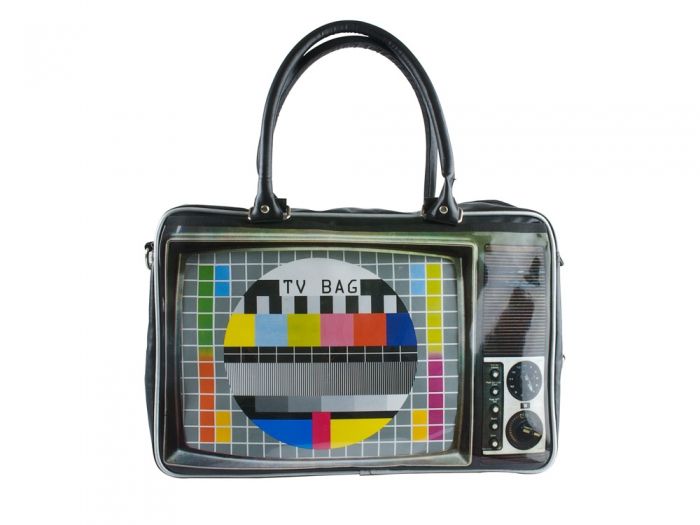 Weekend bag TV w. photo print PU - 1